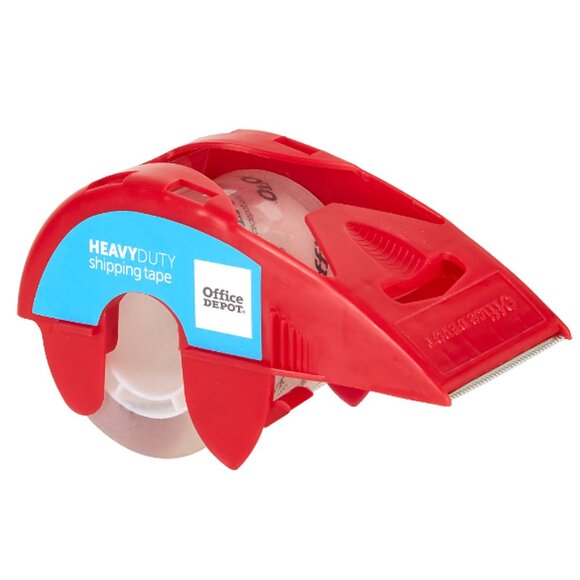 Clear Packaging Tape 2-Pack Heavy Duty With Dispenser, 2" x 22.2 Yd Pack of 2 - Picture 3 of 4